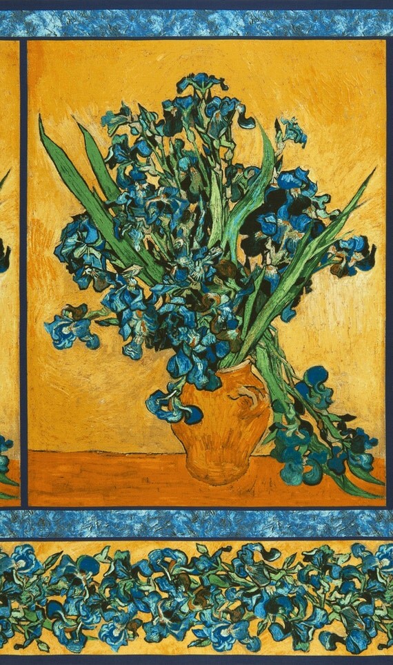 Van Gogh Iris Fabric Iris Panel Vincent Van Gogh Museum by