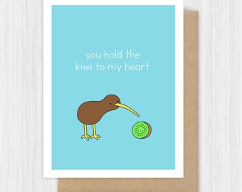 Kiwi card | Etsy