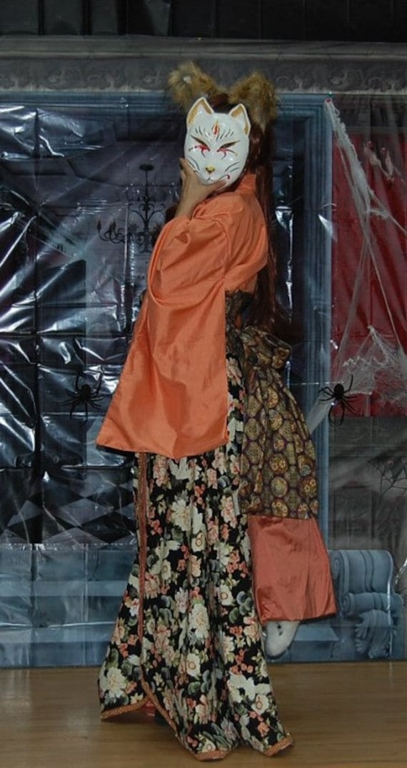 Kitsune garment Kitsune costume Kitsune mask costume