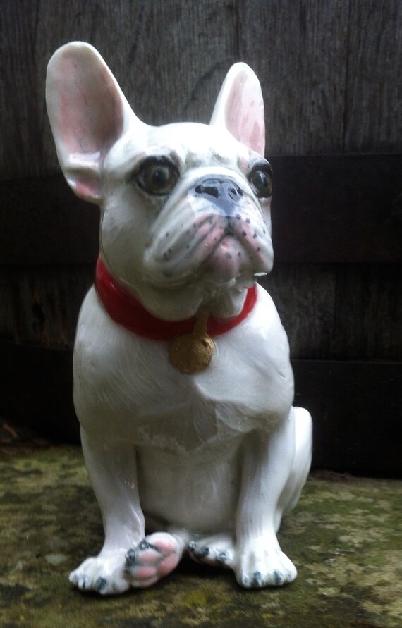 French Bulldog collectable figurine porcelain hand painted