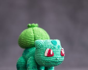 Crochet Pattern of Bulbasaur from "Pokemon" (Amigurumi tutorial PDF file)