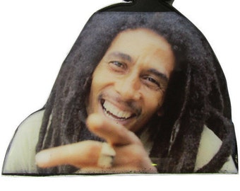 Bob Marley Rasta Necklace/Medallion | Wood Necklace/Medallion