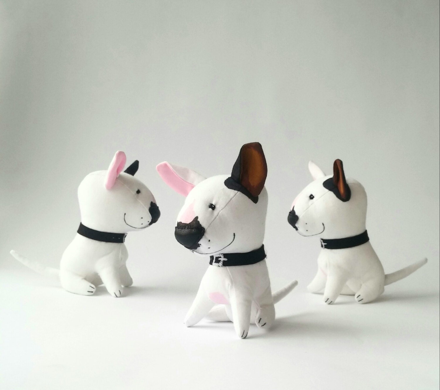 English bull Terrier Plush dog toy Stuffed animal puppy dog