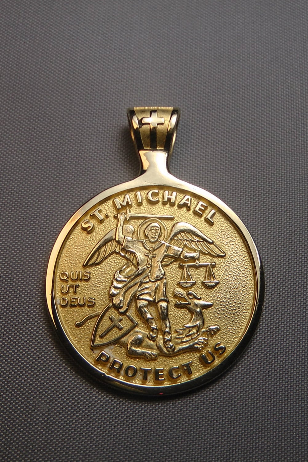 St. Michael Medal 14k gold patron Saint of Police officers