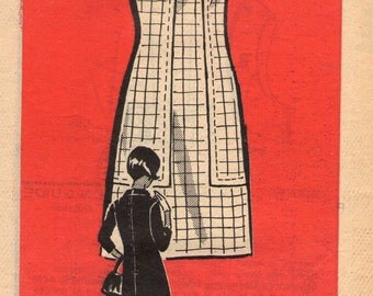 Vintage 1960s Mail Order Sewing Pattern 4639 - Misses' size 14 1/2 bust 35"