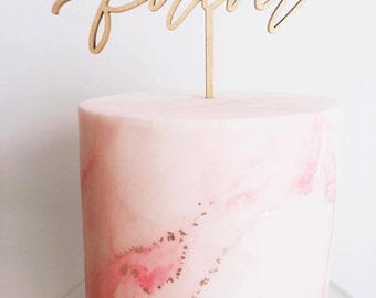 Forever Cake Topper - Wedding Cake Topper - Wedding Gift - Made of wood or acrylic