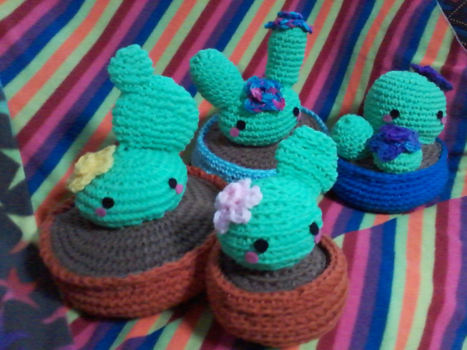Amigurumi Kawaii Cactus plushie 4 different types to choose