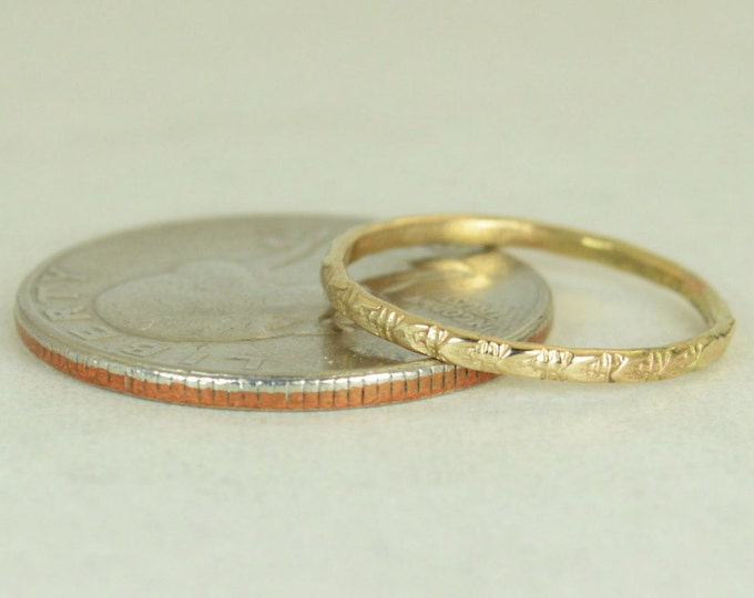 14k Gold Bohemian Ring, Rustic Wedding Ring, Heirloom Quality, Classic 14k Gold Ring, Gold Boho Ring, Rustic Gold Rings, Gold Band, G10