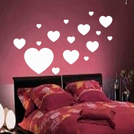 Wall Decals Heart Decal Vinyl Sticker Window Nursery by CozyDecal