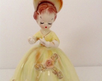 Vintage Original Arnart Cherchez La Femme Lady Figurine