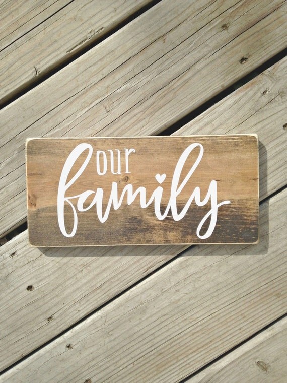 Items similar to Family sign, our family, gallery wall