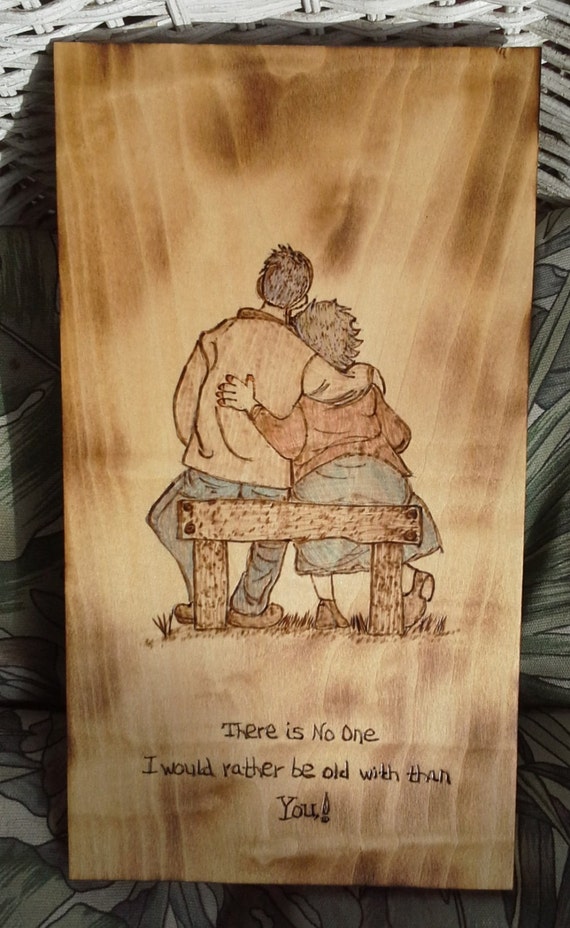 Old People in Love Anniversary Gift by SmolderingCreations ...