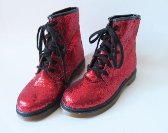 haskell glitter combat boot