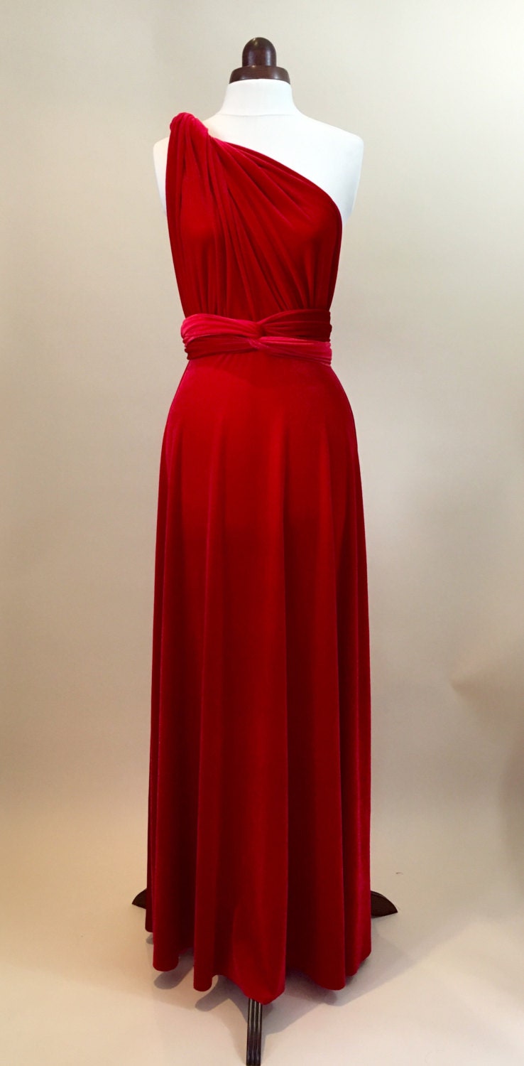  Prom  dress  bridesmaid  dress  infinity dress  red  velvet 