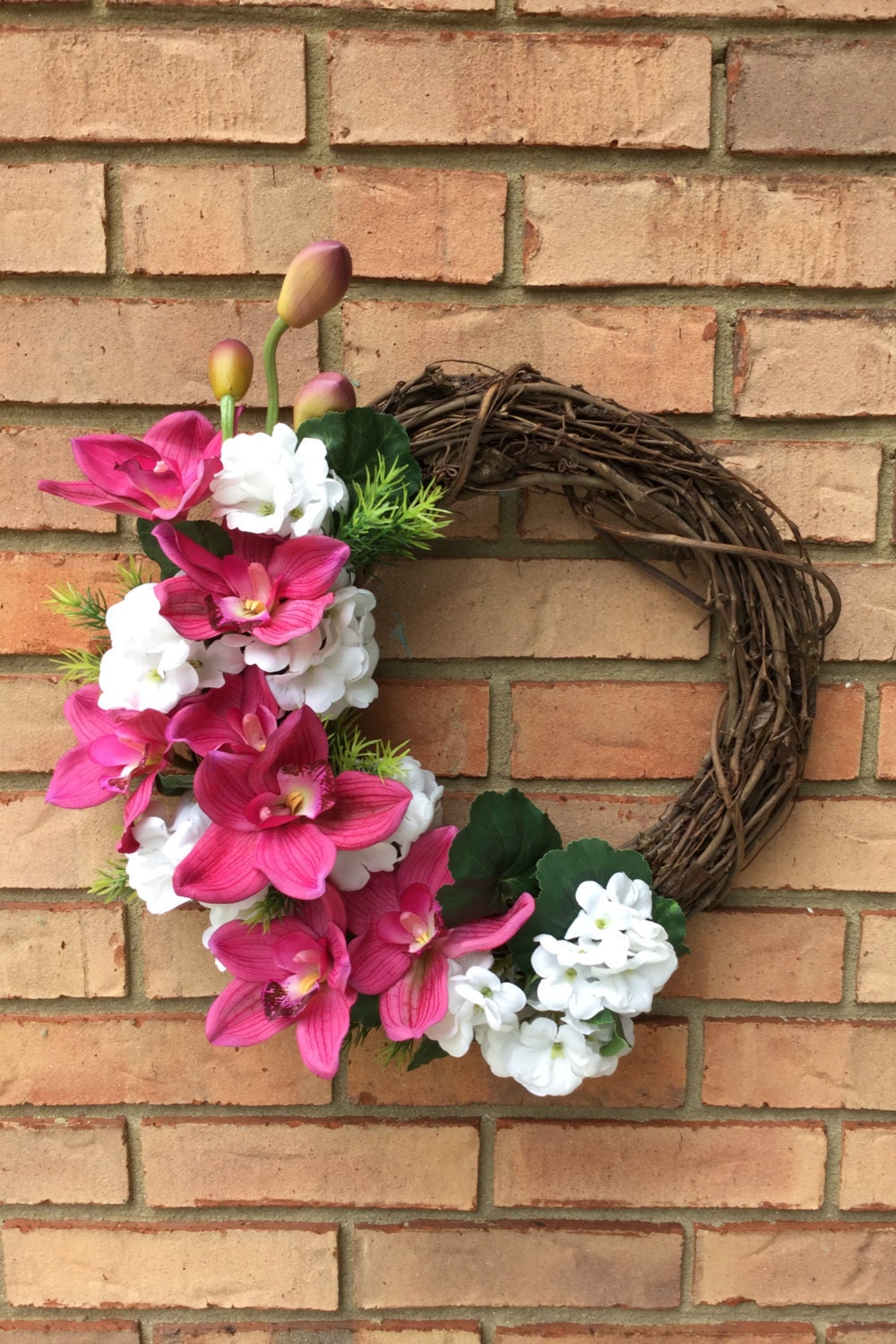 Outdoor Wreath for Summer Front Door Wreath by ElegantFlorals20