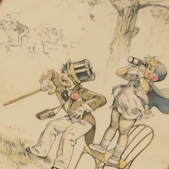 Germaine Bouret Signed French Menu Au Grand Prix by FeeneyFinds