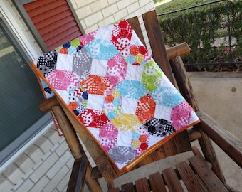 Baby Quilt - Bold and Bright X's and O's