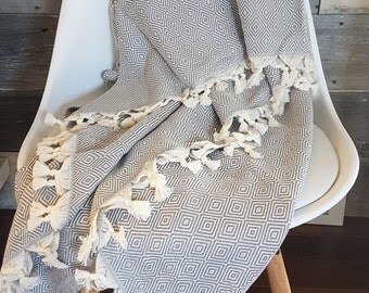 XL Turkish Towels, Linens, Throws, Hand Loomed, Boho Decor, Beach, Baby Blanket, Turkish Blanket