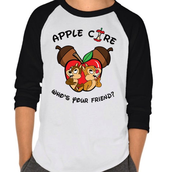 Chip and Dale Apple Core Raglan Shirt YOUTH