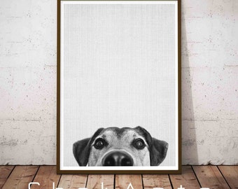 Dog Portrait, Pet Portraits, Nursery Prints, Baby Animal Prints, Bedroom Decor, New Baby Nursery Art, Kids Gift Idea Art, Playroom Decor