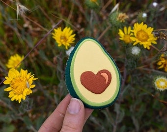 Avocado Patch - Vegan Butter -Embroidered Iron on Badge