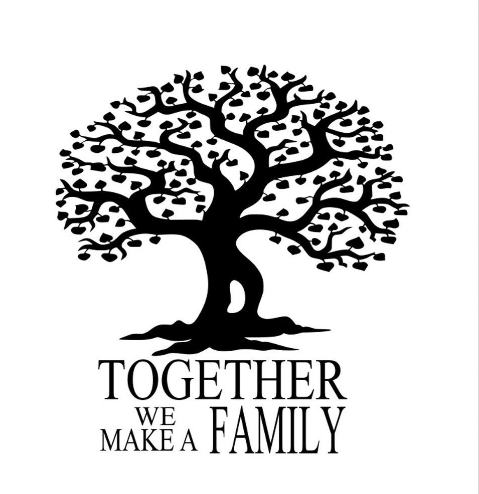 Download Family Tree SVG,EPS Png DXF,digital download files for Silhouette Cricut, vector Clip Art ...