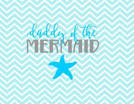 Download Daddy of the Mermaid Daddy Mermaid SVG Cutting File SVG