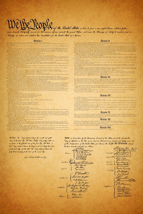 constitution canvas print