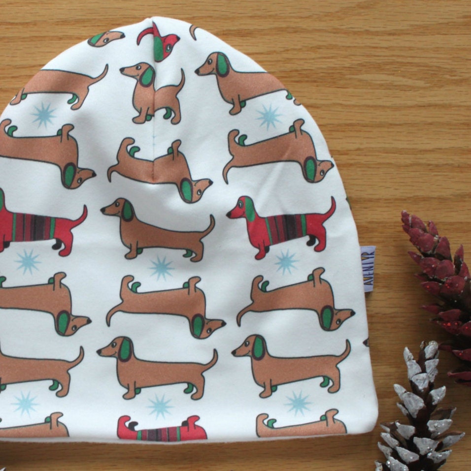 Wiener dog hat Toddler Beanie ORGANIC Kids hat by AventyrKids