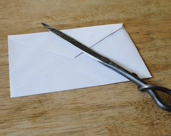 Hand Forged Letter Opener, Father's Day Gift, Gifts for Women, Graduation Gift, Iron Anniversary, Steel Anniversary