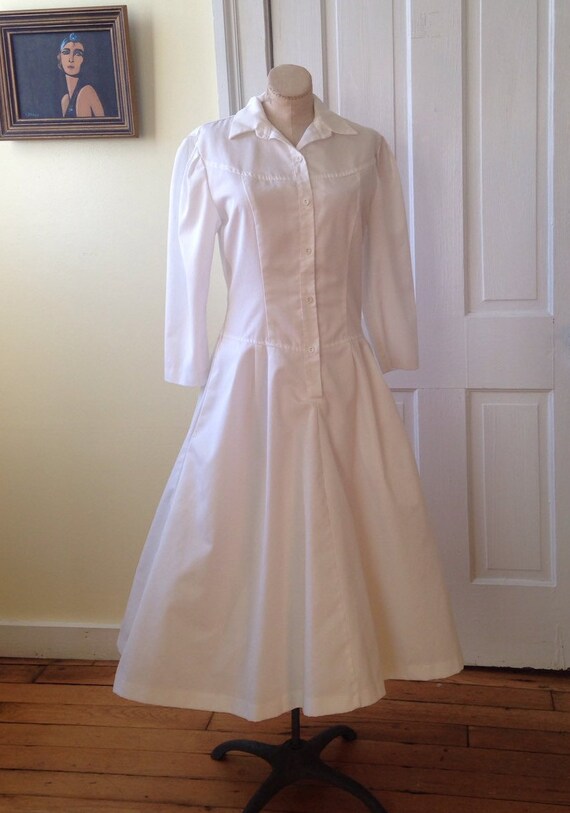 Vintage nursing uniform with full SWING SKIRT by Dress Whites