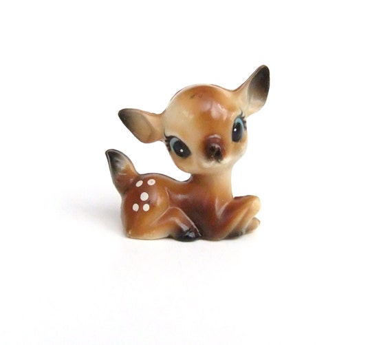 La petite figurine faon en plastique décor de noël vintage de by ... Chevreuil Literie décor