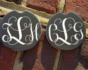 Car Coaster, Sandstone Auto Cup Holder Coaster, Absorbent Sandstone Coaster, Car Coaster, Custom Car Coasters, Monogram Car Coaster
