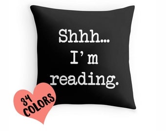 Book Quote Pillow, Reading Pillow, Book Lover Toss Pillow, Reading Throw Pillow, Book Pillow Case, Book Lover Pillow, Book Pillow Cover