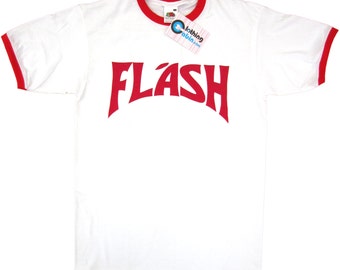 Flash Gordon Freddie Mercury Queen Retro 80's Fancy Dress T Shirt White S to XXL