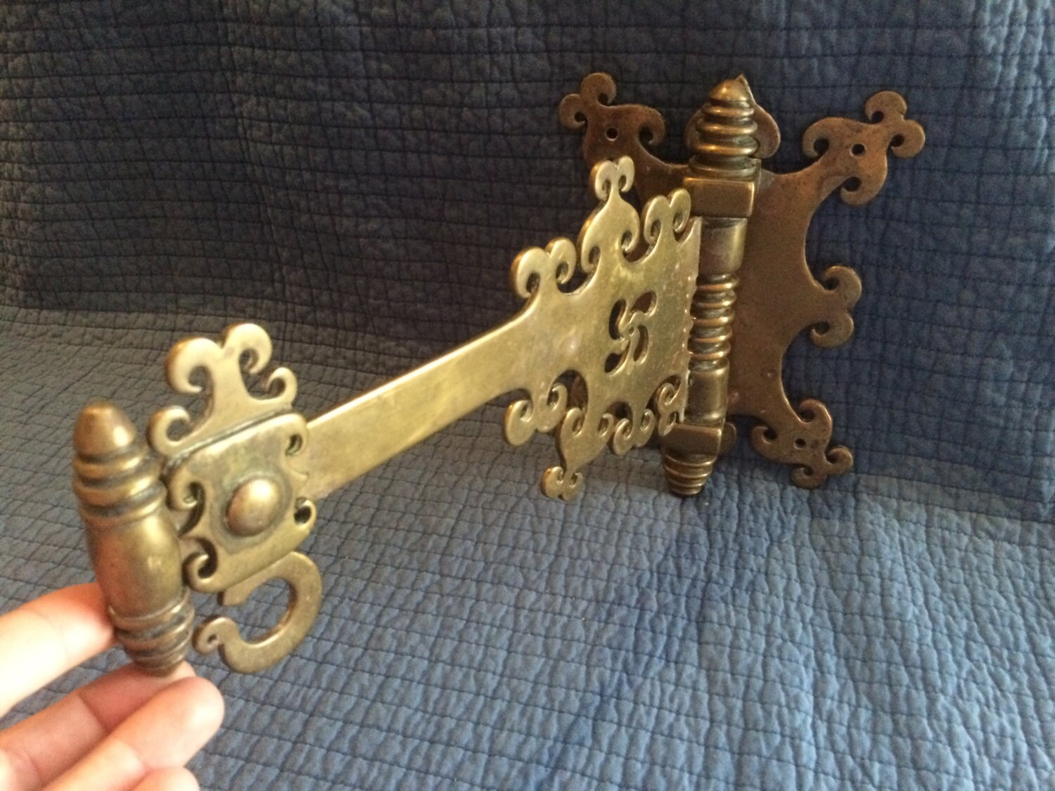 Vintage Brass Wall Hook/Brass Sign/Brass Wall by LadyVintage81