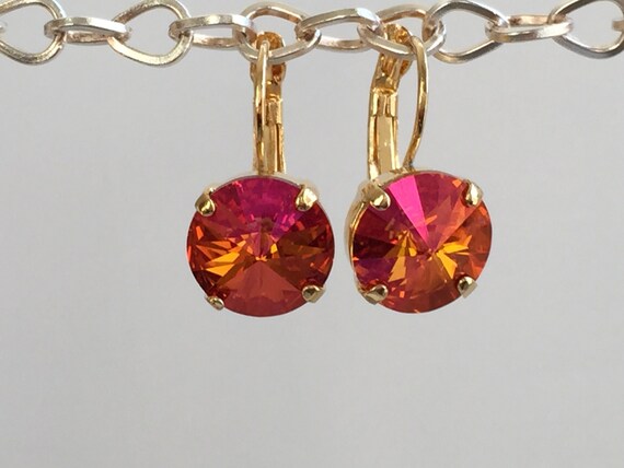 Astral Pink Crystal Earrings, Swarovski Astral Pink Earrings, Swarovski Crystal Earrings, Bridesmaid Earrings