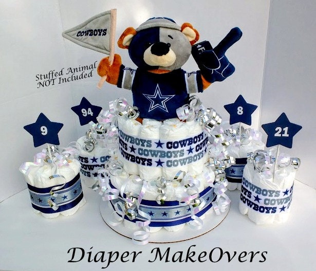 Dallas Cowboys Theme Baby Shower Centerpiece By DiaperMakeOvers