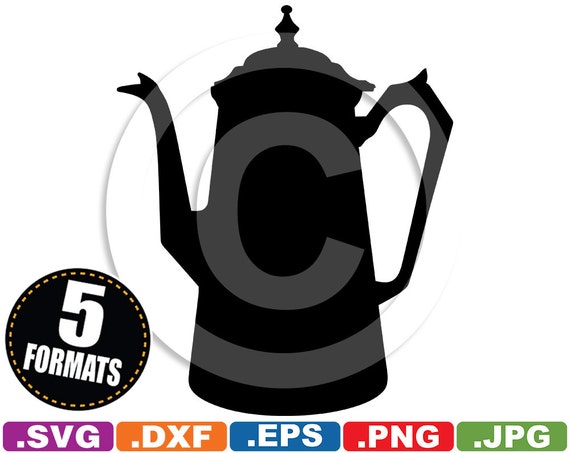 Download Coffee Pot Clip Art svg & dxf vinyl cutting file for Cricut