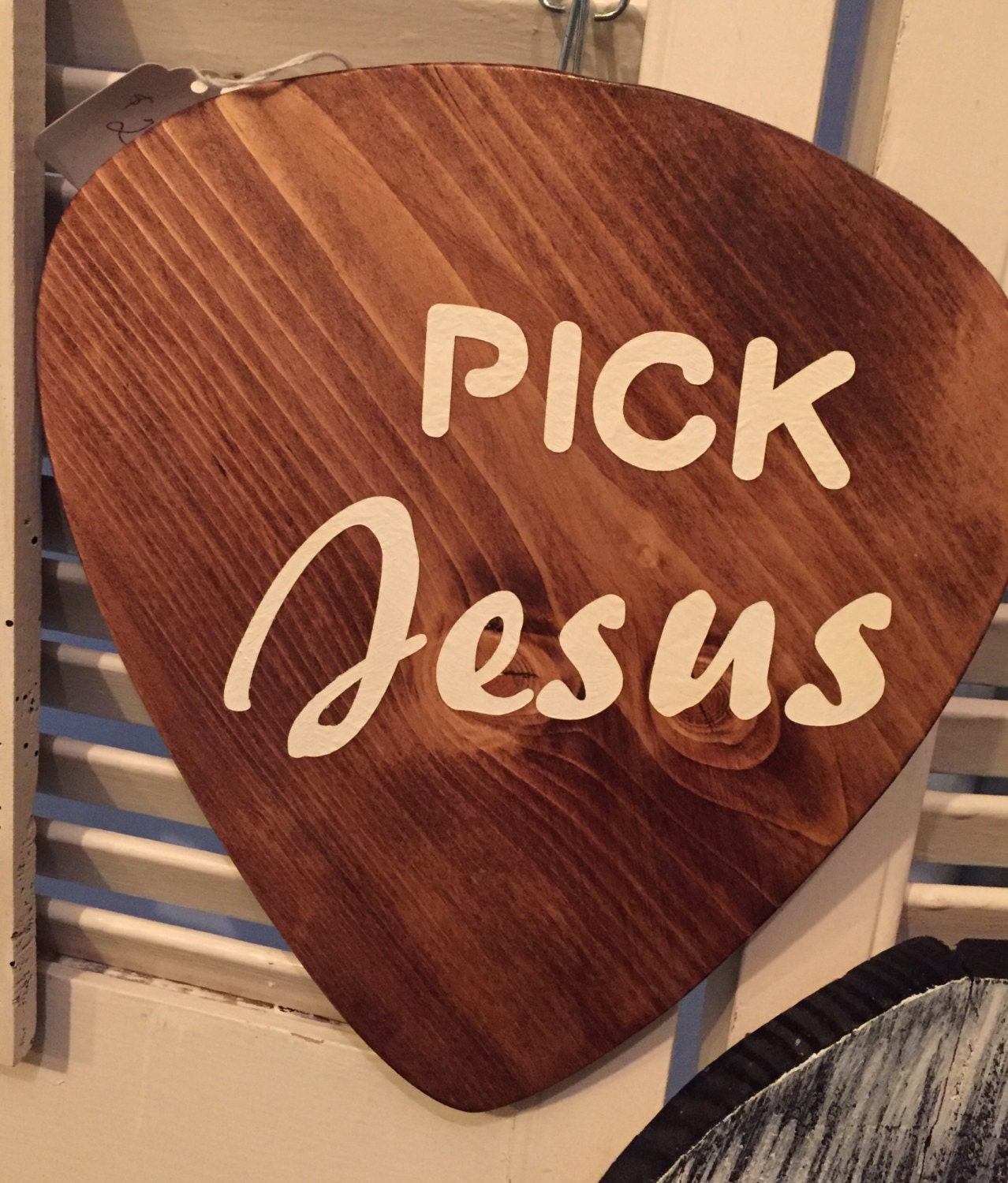 Guitar pick religious wall decor guitar pick wall art music