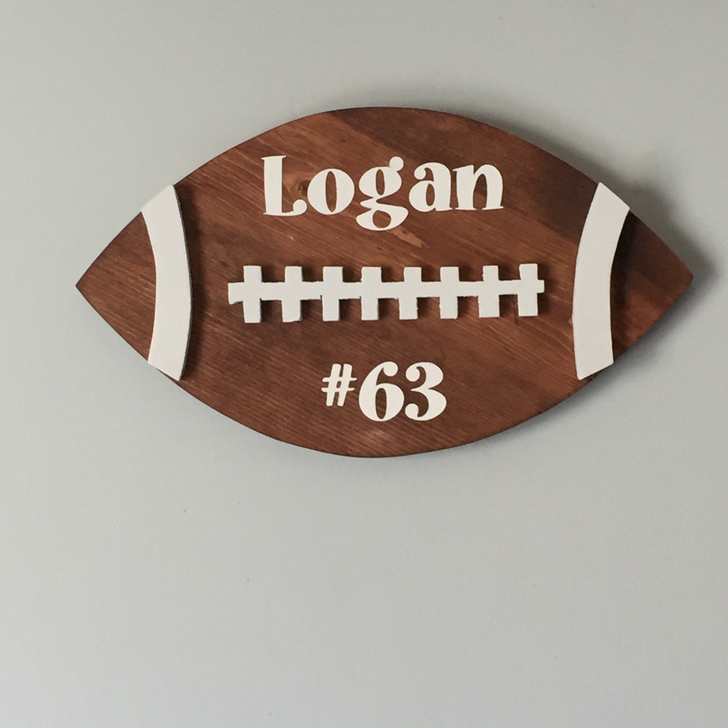 Personalized football wall decor Football sign by