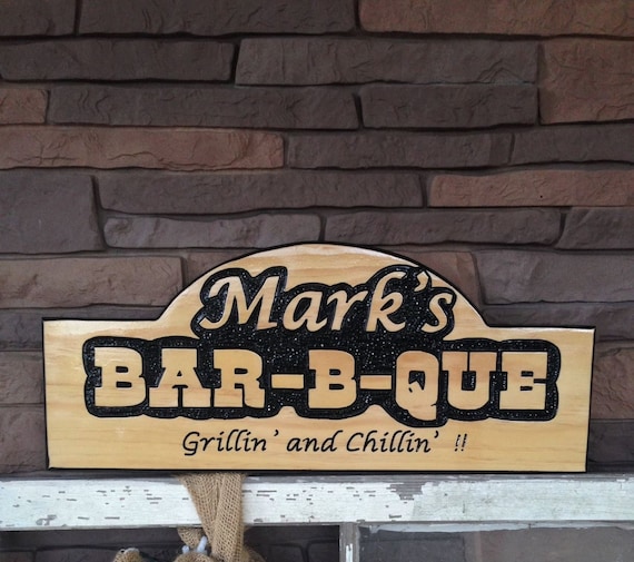 Bar B Que sign