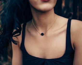 Stone Necklace, Diffuser, Gift for wife, Gift for her, Oil Diffuser Necklace, Aromatherapy, Essential Oil Diffuser Necklace, Lava Necklace