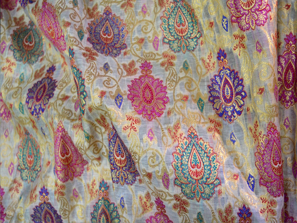 Brocade Fabric  Indian  Fabric  Banarasi Fabric  Wedding  Dress 