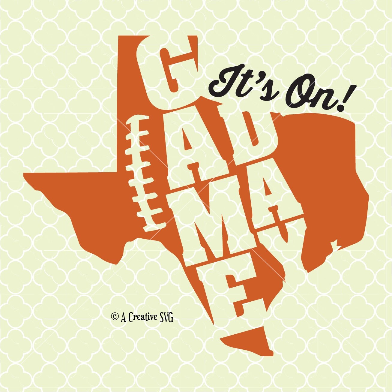 Download Game Day Texas Football SVG DXF Files for Cricut Design