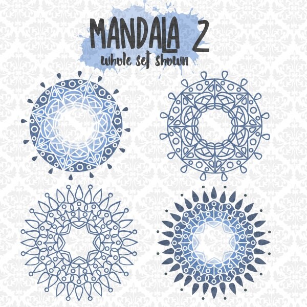 Download Mandala Intricate Henna Tattoo Circle Monogram SVG DXF Ai EPS