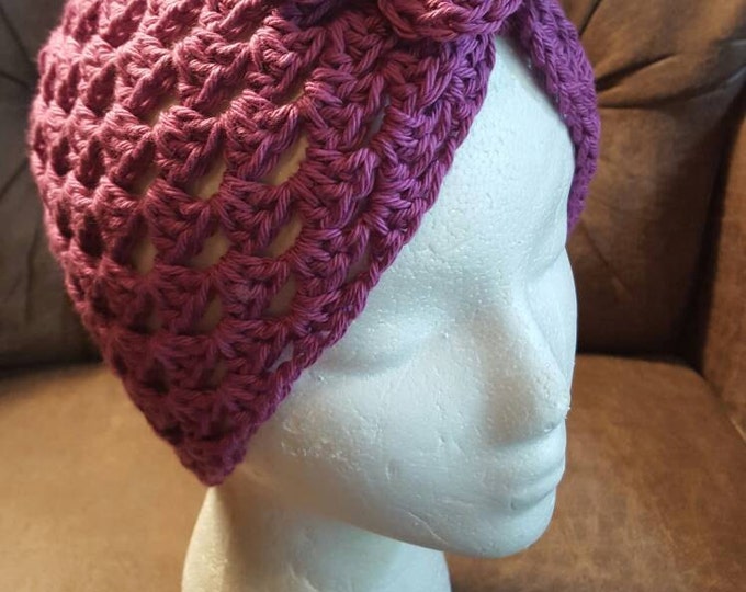 Hand Crochet Turban Chemo Hat