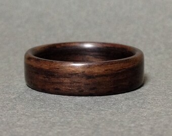 Rosewood Bentwood Ring, Wood Ring for Men, Woman's Wood Ring