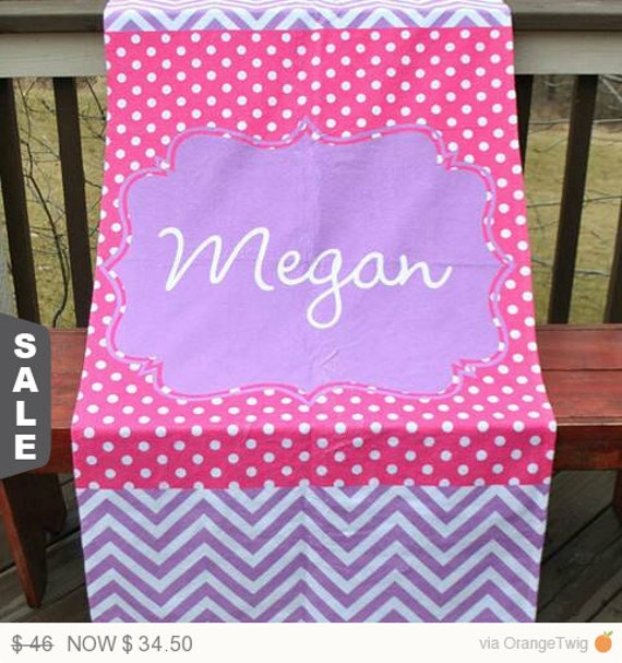 Sale Personalized Beach Towel by TheVinylProject on Etsy