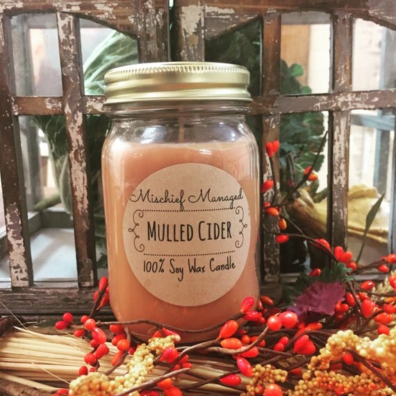 Mulled Cider 100 Soy Wax Candle